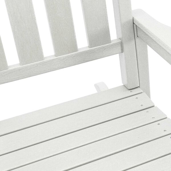 vidaXL Κουνιστή Καρέκλα Κήπου 3 pcs Λευκό 38 x 38 x 46cm Πλαστικό