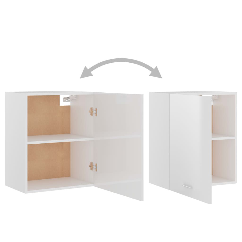 vidaXL Ντουλάπι Κρεμαστό Lyon Γυαλιστερό Λευκό 50x31x60εκ. από