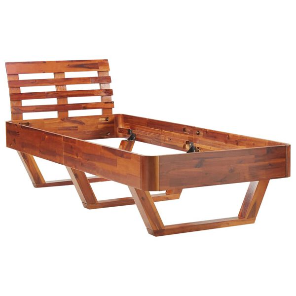 vidaXL Πλαίσιο Κρεβατιού 100 x 200 εκ. από Μασίφ Ξύλο Ακακίας