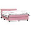 vidaXL Box Spring &kappa;&rho;&epsilon;&beta;ά&tau;&iota; &mu;&epsilon; &sigma;&tau;&rho;ώ&mu;&alpha; &rho;&omicron;&zeta; 160x220 cm &Beta;&epsilon;&lambda;&omicron;ύ&delta;&iota;&nu;&omicron;