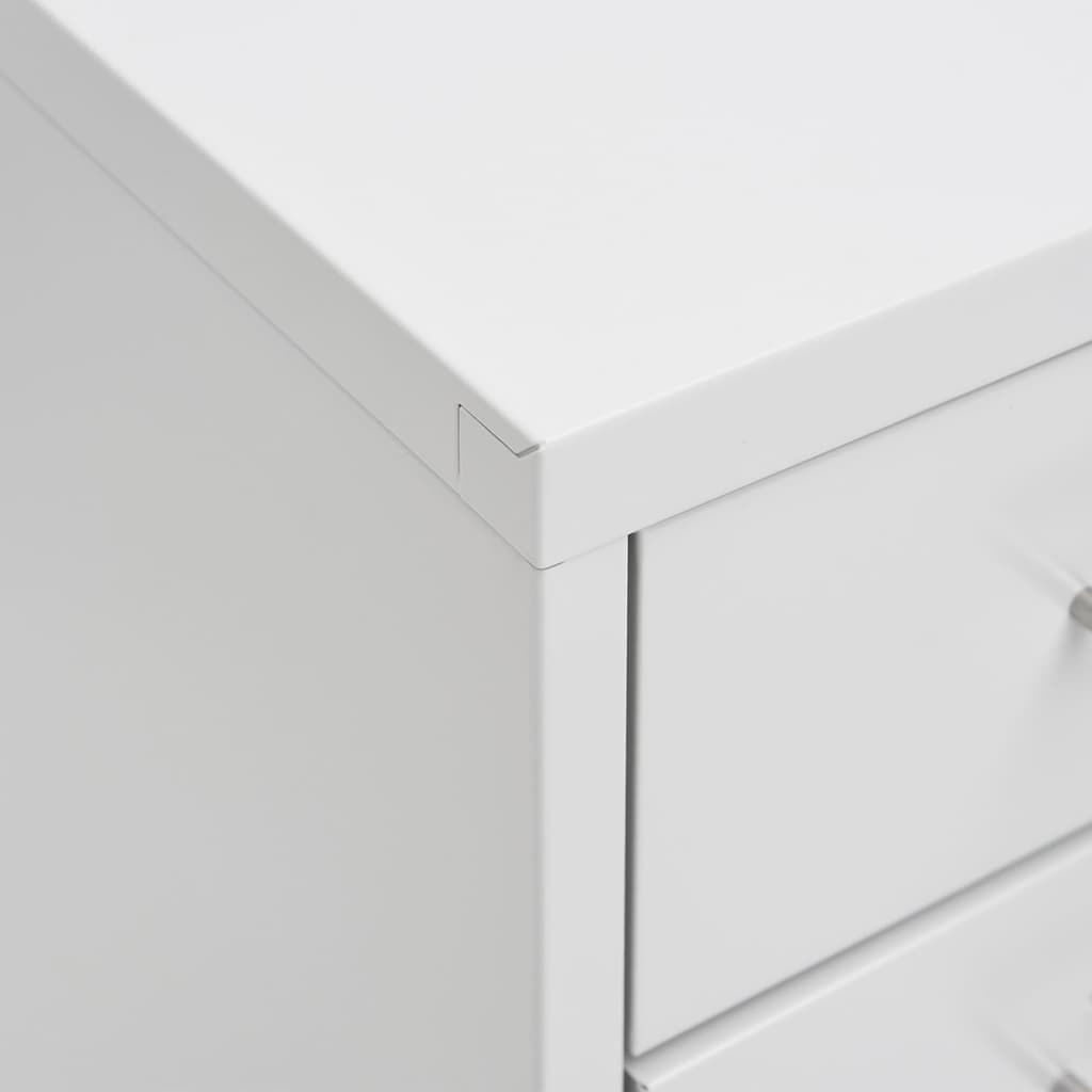 vidaXL Αρχειοθήκη Φορητή Γκρι 28 x 41 x 109 εκ. Μεταλλική