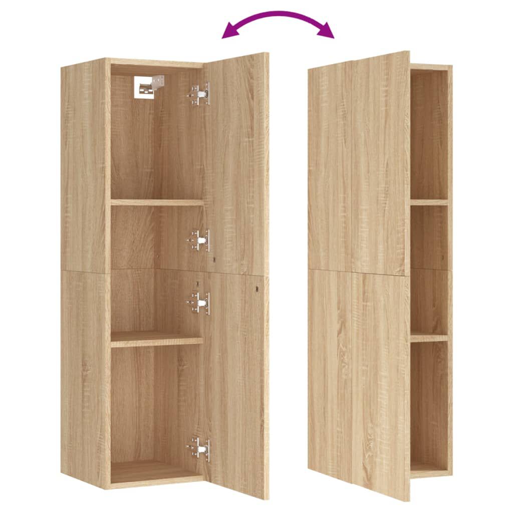 vidaXL Έπιπλο Τηλεόρασης 2 τεμ. Sonoma Δρυς 30,5x30x110εκ. Επεξ. Ξύλο