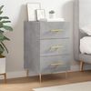vidaXL Κομοδίνο Γκρι Σκυροδέματος 40x40x66 εκ. από Επεξεργασμένο Ξύλο