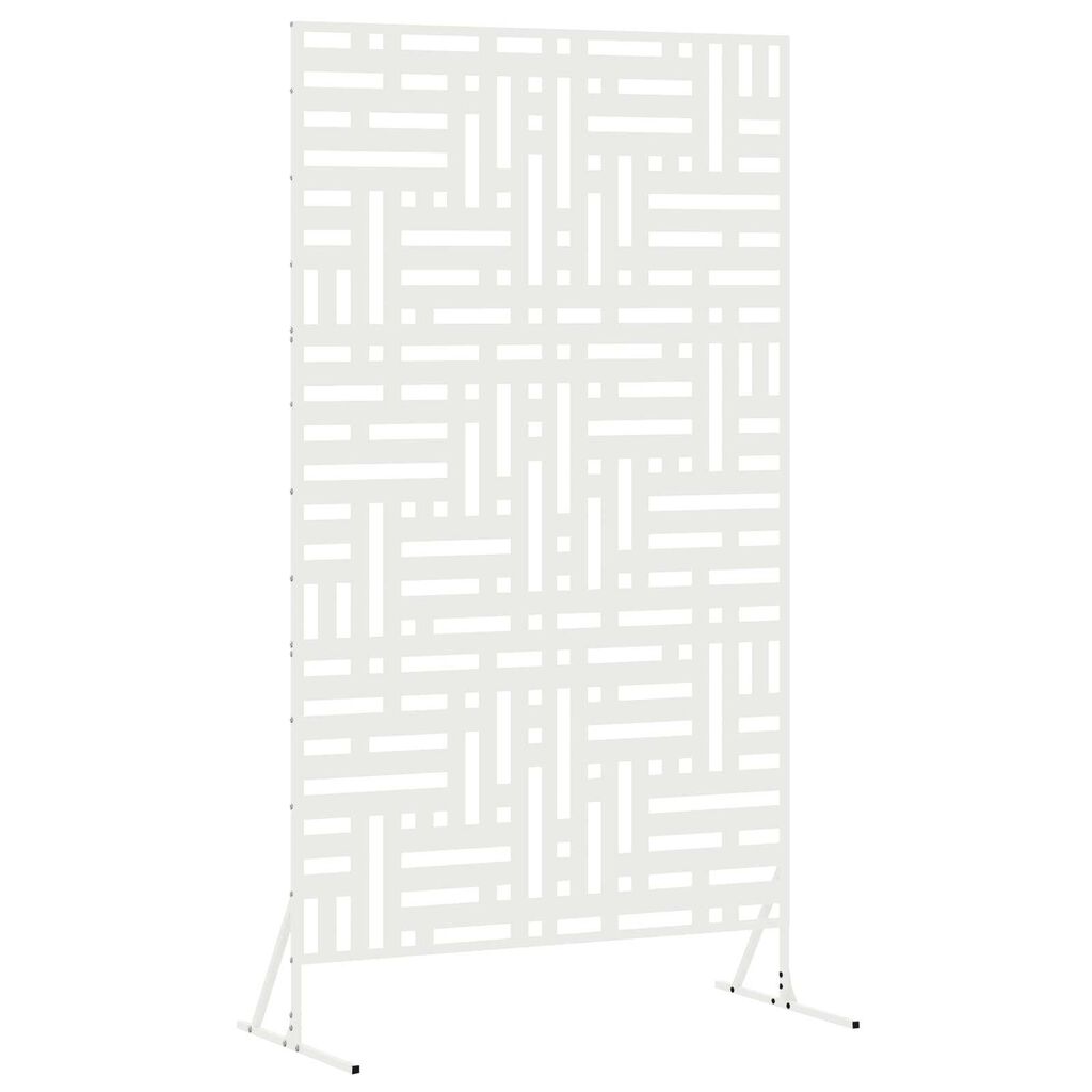vidaXL Πάνελ Ιδιωτικότητας Λευκό 100x50x180 cm Ατσάλι