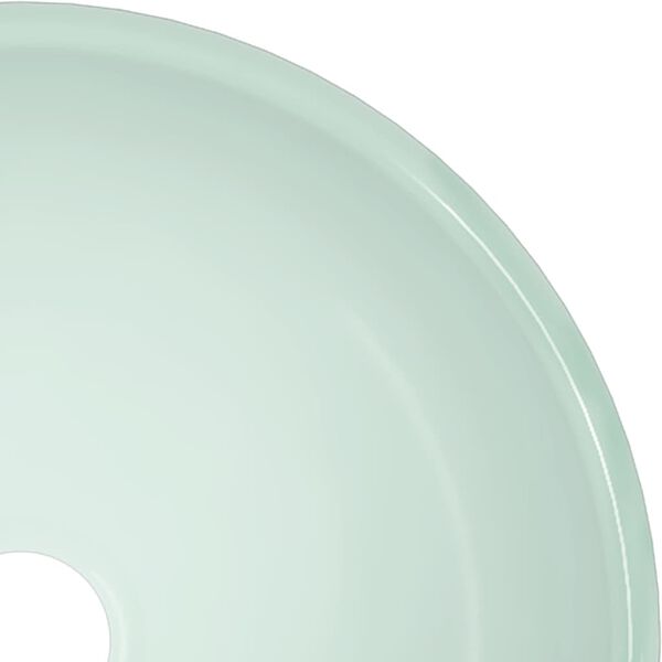 vidaXL Νιπτήρας Λευκός 30x12 εκ. από Ψημένο Γυαλί