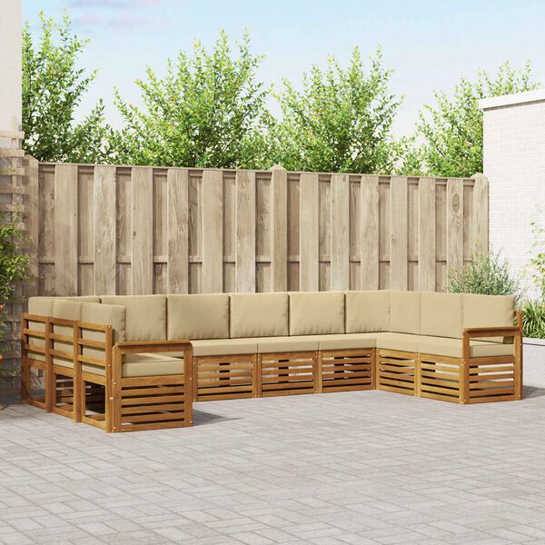 vidaXL &Sigma;&alpha;&lambda;&omicron;&nu;ά&kappa;&iota; &Gamma;&omega;&nu;&iota;&alpha;&kappa;&omicron;ύ &Kappa;&alpha;&nu;&alpha;&pi;έ &mu;&epsilon; &mu;&alpha;&xi;&iota;&lambda;ά&rho;&iota; 10 pcs &Phi;&upsilon;&sigma;&iota;&kappa;ό &kappa;&alpha;&iota; &Mu;&pi;&epsilon;&zeta;