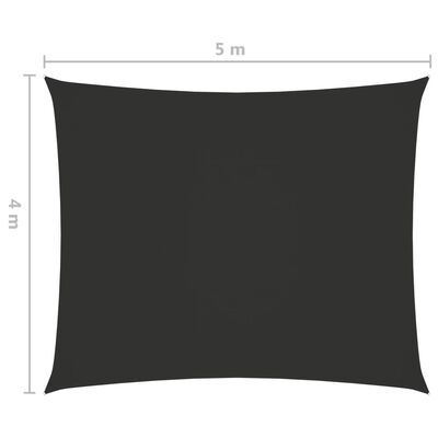 vidaXL Πανί Σκίασης Ορθογώνιο Ανθρακί 4 x 5 μ. από Ύφασμα Oxford