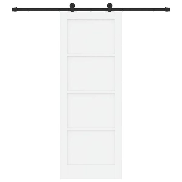 vidaXL &Sigma;&upsilon;&rho;ό&mu;&epsilon;&nu;&eta; &Pi;ό&rho;&tau;&alpha; &Lambda;&epsilon;&upsilon;&kappa;ό &kappa;&alpha;&iota; &Mu;&alpha;ύ&rho;&omicron; 78 x 211 &epsilon;&kappa; &Sigma;&tau;&epsilon;&rho;&epsilon;ά &xi;&upsilon;&lambda;&epsilon;ί&alpha; &pi;&epsilon;ύ&kappa;&omicron;&upsilon;