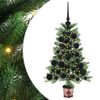 vidaXL Χριστουγεννιάτικο Δέντρο με 150 LED με βάση Πράσινο 65 cm PE