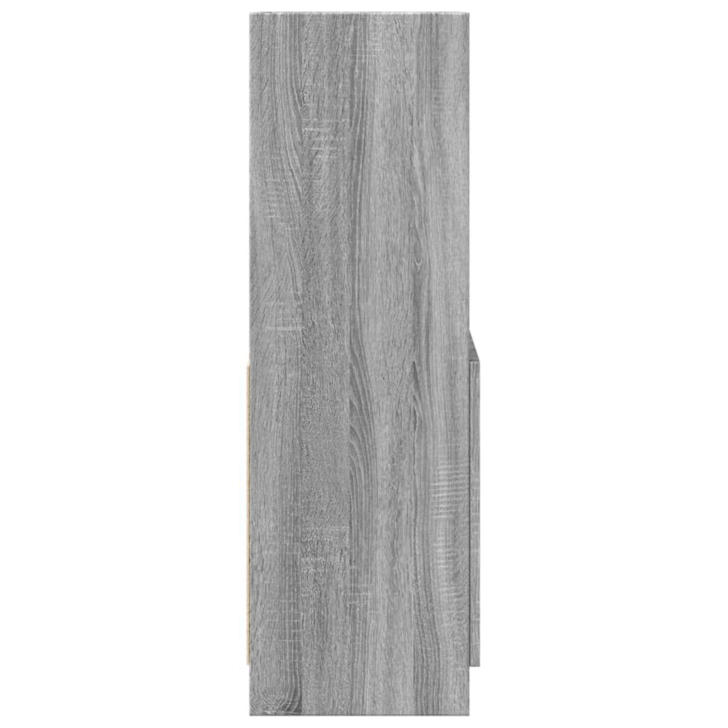 vidaXL Ντουλάπι Γκρι Sonoma 63x33x100 εκ. από Επεξεργασμένο Ξύλο