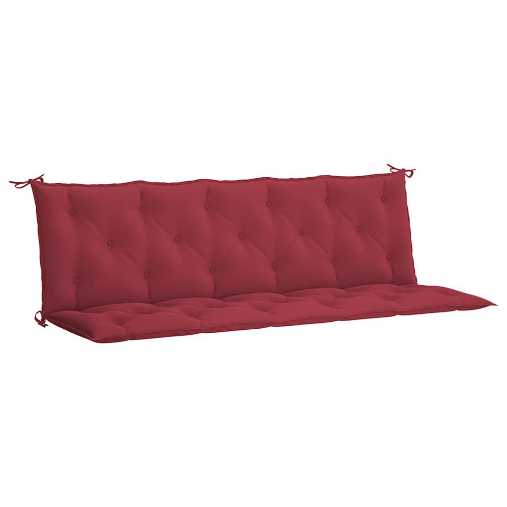 vidaXL Μαξιλάρι Πάγκου Κήπου Μπορντό 180x(50+50)x7 εκ. Ύφασμα Oxford