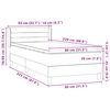 vidaXL &Kappa;&rho;&epsilon;&beta;ά&tau;&iota; Boxspring &mu;&epsilon; &Sigma;&tau;&rho;ώ&mu;&alpha; &Mu;&alpha;ύ&rho;&omicron; 80x220 &epsilon;&kappa;. &Beta;&epsilon;&lambda;&omicron;ύ&delta;&iota;&nu;&omicron;