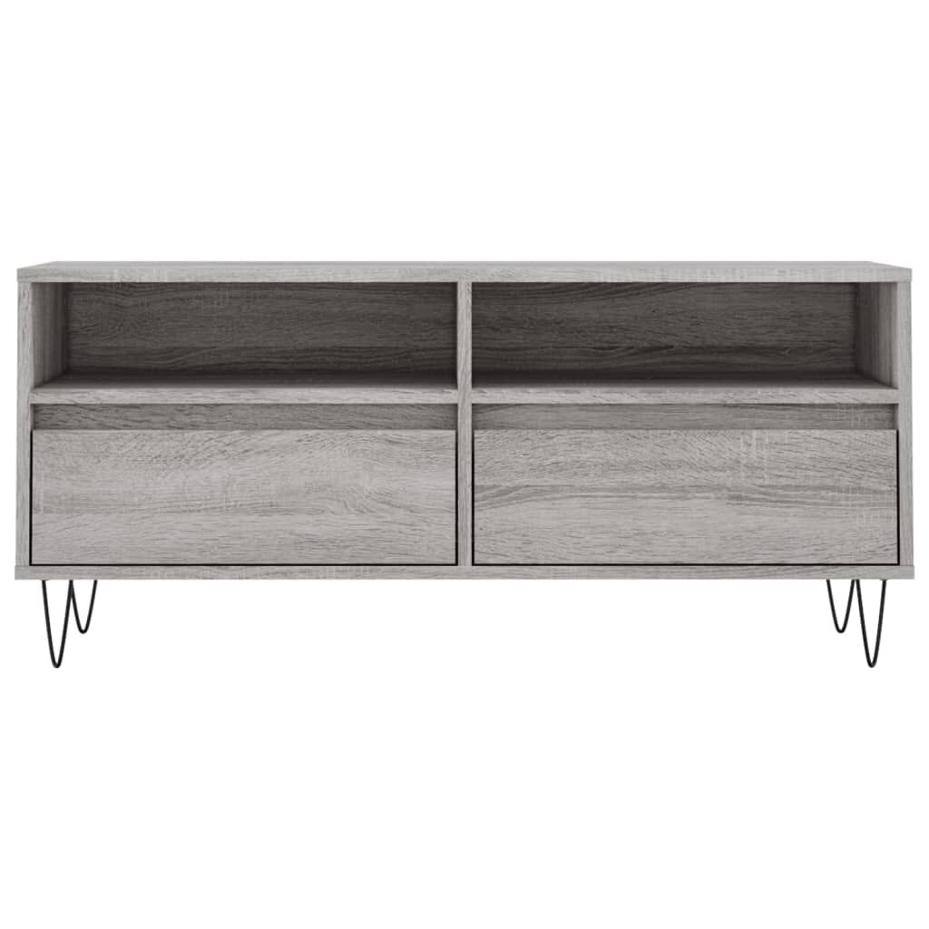 vidaXL Έπιπλο Τηλεόρασης Γκρι Sonoma 100x34,5x44,5 εκ. Επεξεργ. Ξύλο