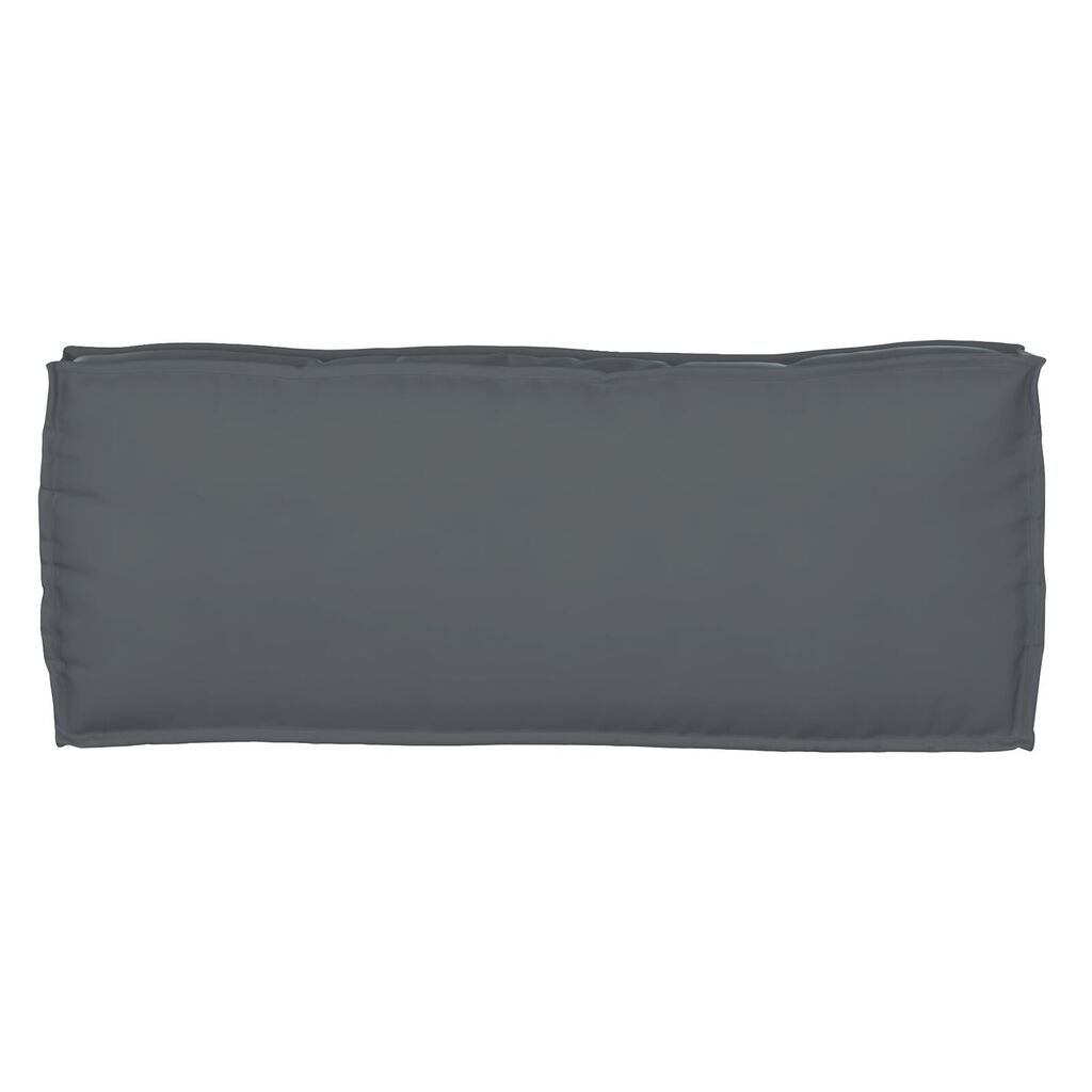 vidaXL Μαξιλάρι Πατάκια για Πάγκο Ανθρακί 100x40x8 εκ Fabric Oxford