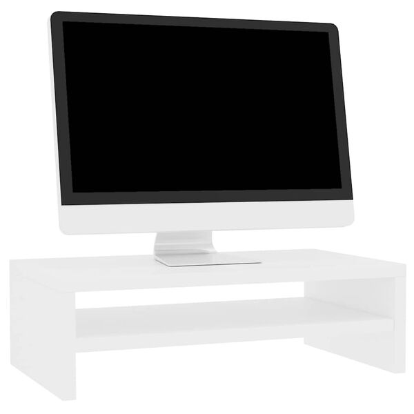 vidaXL Βάση Οθόνης Λευκή 42 x 24 x 13 εκ. από Επεξ. Ξύλο
