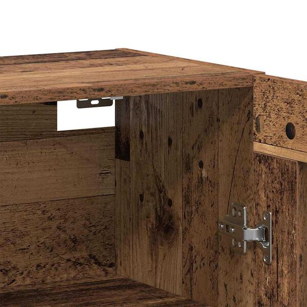 vidaXL Ντουλάπια Τοίχου 2 pcs Παλαιό ξύλο 69.5 x 34 x 90 εκ.