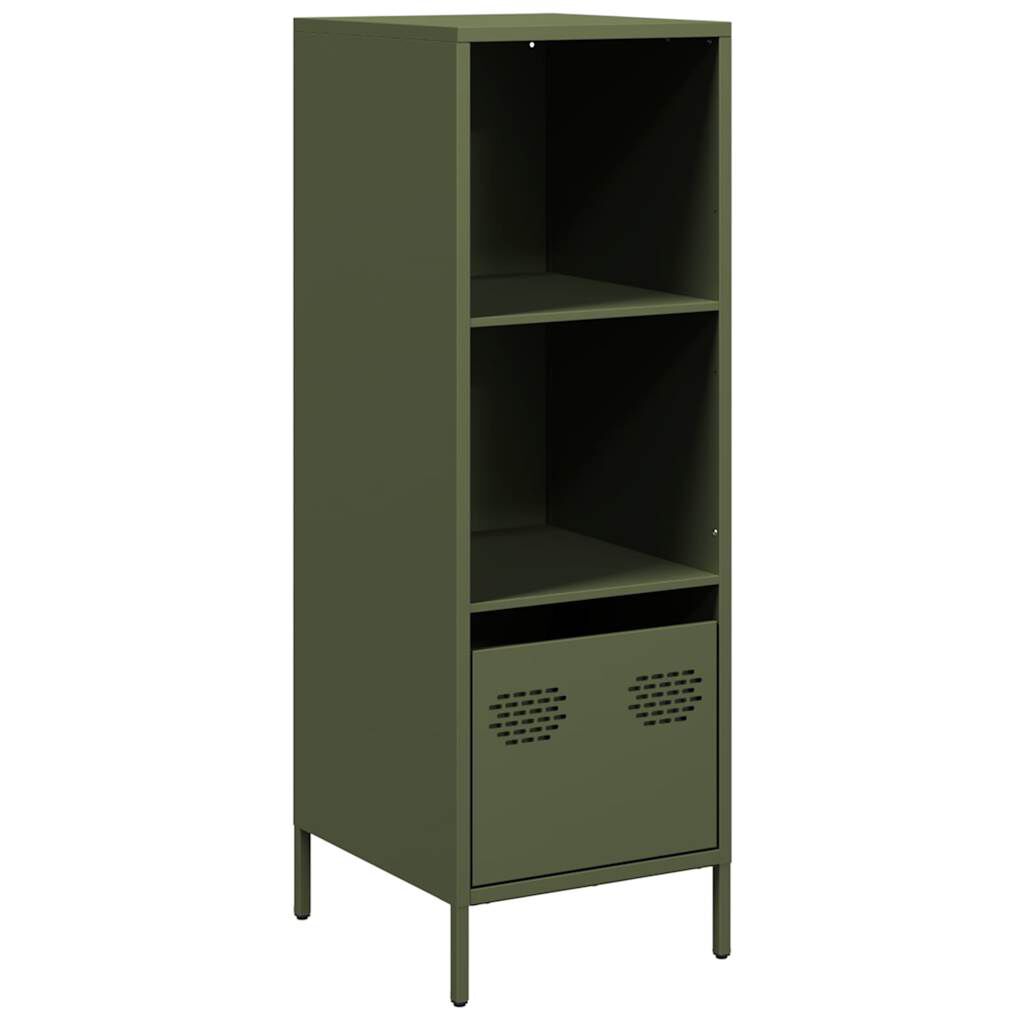 vidaXL Ντουλάπι Πράσινο Λαδί 35x39x103,5 εκ. από Ατσάλι