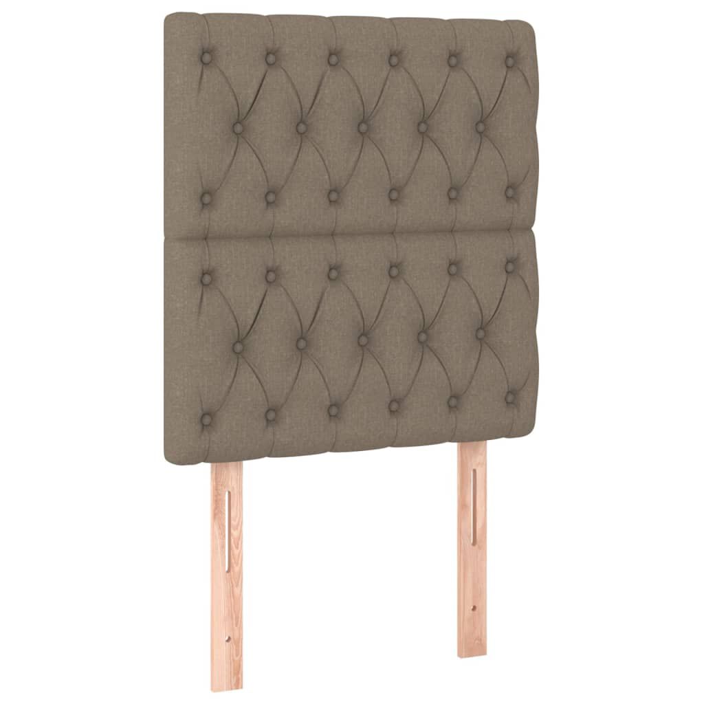 vidaXL Σκελετός Κρεβατιού Χωρίς Στρώμα Taupe 80x200 εκ. Υφασμάτινο