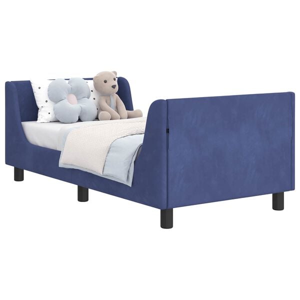 vidaXL Κρεβάτι Παιδικής Κρεβατοκάμαρας με Κεφαλάκι Μπλε Αστυνομίας