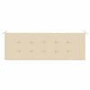 vidaXL Μαξιλάρι Πάγκου Κήπου Μπεζ 150x50x4 εκ. Ύφασμα Oxford