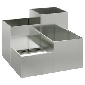 vidaXL &Gamma;&lambda;ά&sigma;&tau;&rho;&alpha; &Kappa;ή&pi;&omicron;&upsilon; &Alpha;&sigma;&eta;&mu;ί 100 x 100 x 60 &epsilon;&kappa;. &Gamma;&alpha;&lambda;&beta;&alpha;&nu;&iota;&sigma;&mu;έ&nu;&omicron;&sigmaf; &chi;ά&lambda;&upsilon;&beta;&alpha;&sigmaf;