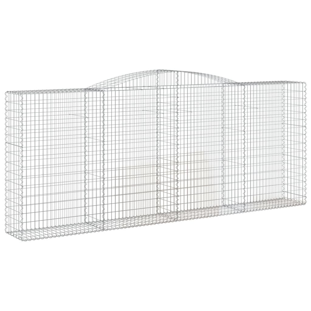vidaXL Συρματοκιβώτια Τοξωτά 20 τεμ. 400x50x160/180 εκ. Γαλβαν. Ατσάλι