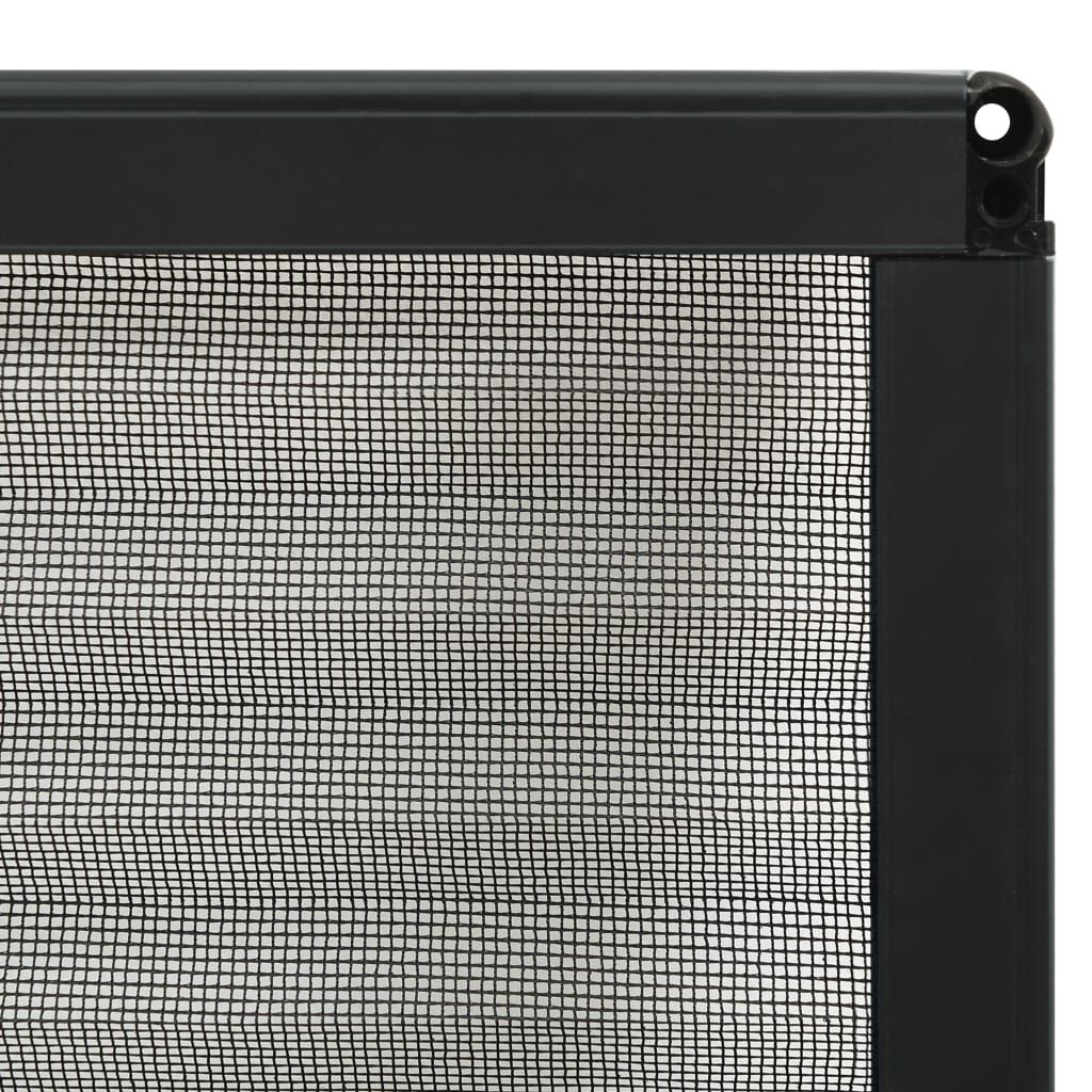 vidaXL Σήτα Παραθύρου Πλισέ Ανθρακί 80 x 100 εκ. από Αλουμίνιο