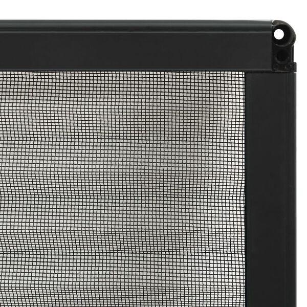 vidaXL Σήτα Παραθύρου Πλισέ Ανθρακί 80 x 100 εκ. από Αλουμίνιο