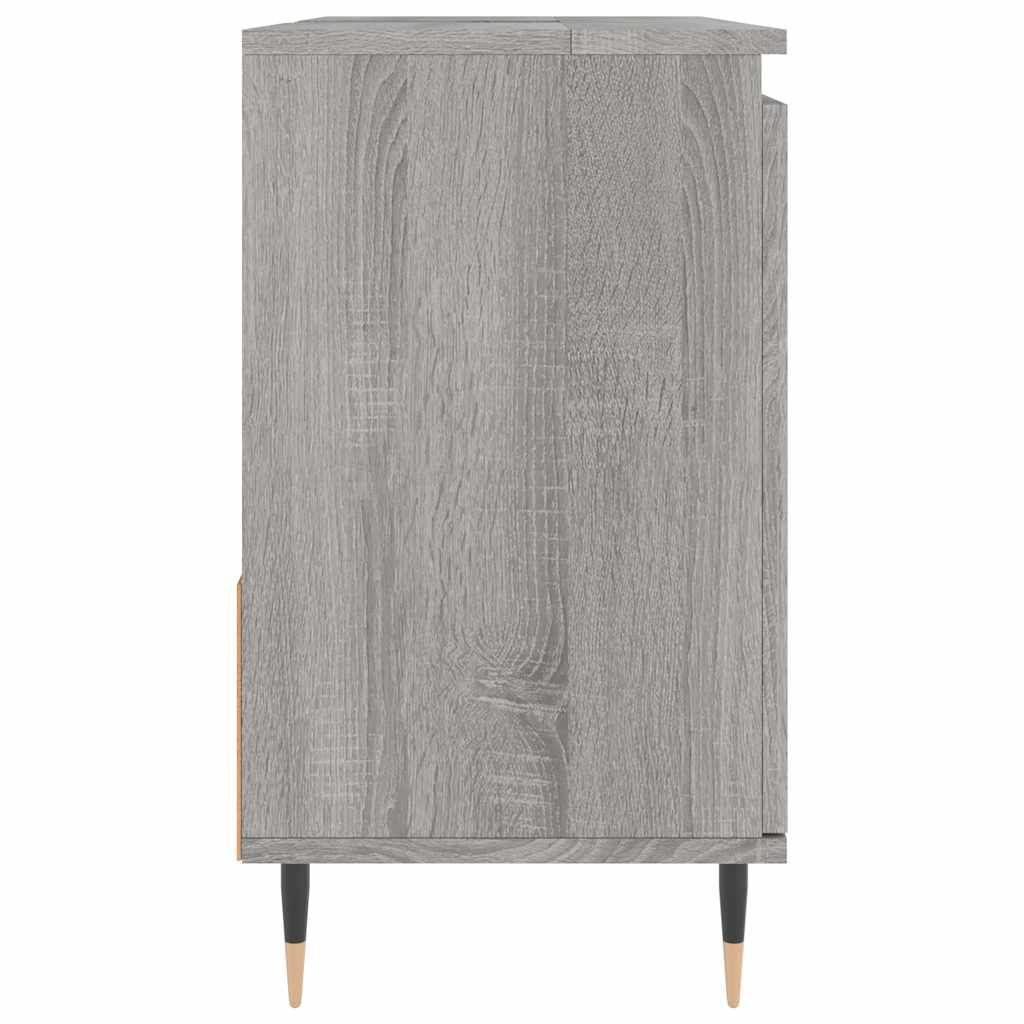 vidaXL Ντουλάπι Μπάνιου Γκρι Sonoma 65x33x60 εκ. Επεξεργασμένο Ξύλο