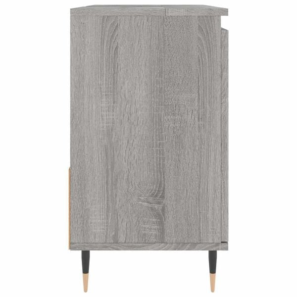 vidaXL Ντουλάπι Μπάνιου Γκρι Sonoma 65x33x60 εκ. Επεξεργασμένο Ξύλο