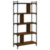 vidaXL Βιβλιοθήκη 5 Επιπέδων Καφέ Δρυς 76 x 32 x 158 εκ. Επεξ. Ξύλο