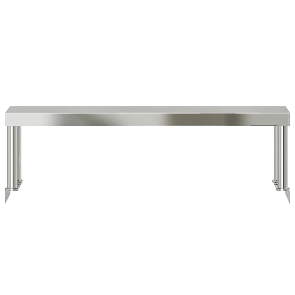 vidaXL Ράφι Επιτραπέζιο για Πάγκο Εργασίας 110x30x35 εκ. Ανοξ. Ατσάλι
