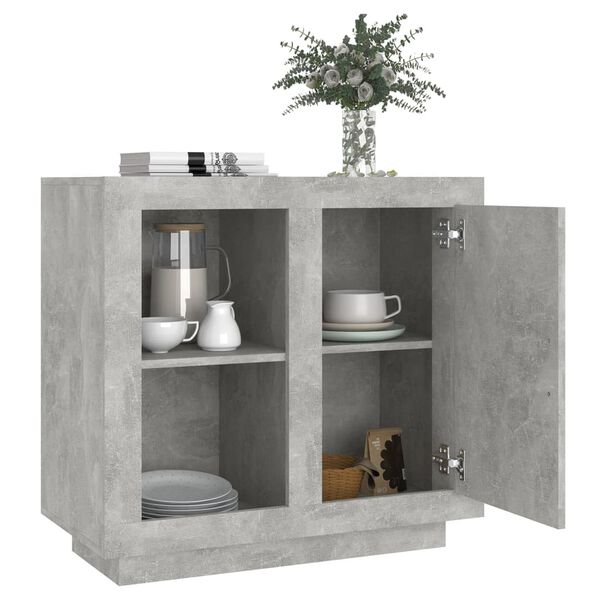 vidaXL Συρταριέρα Γκρι Σκυροδέματος 80 x 40 x 75 εκ.