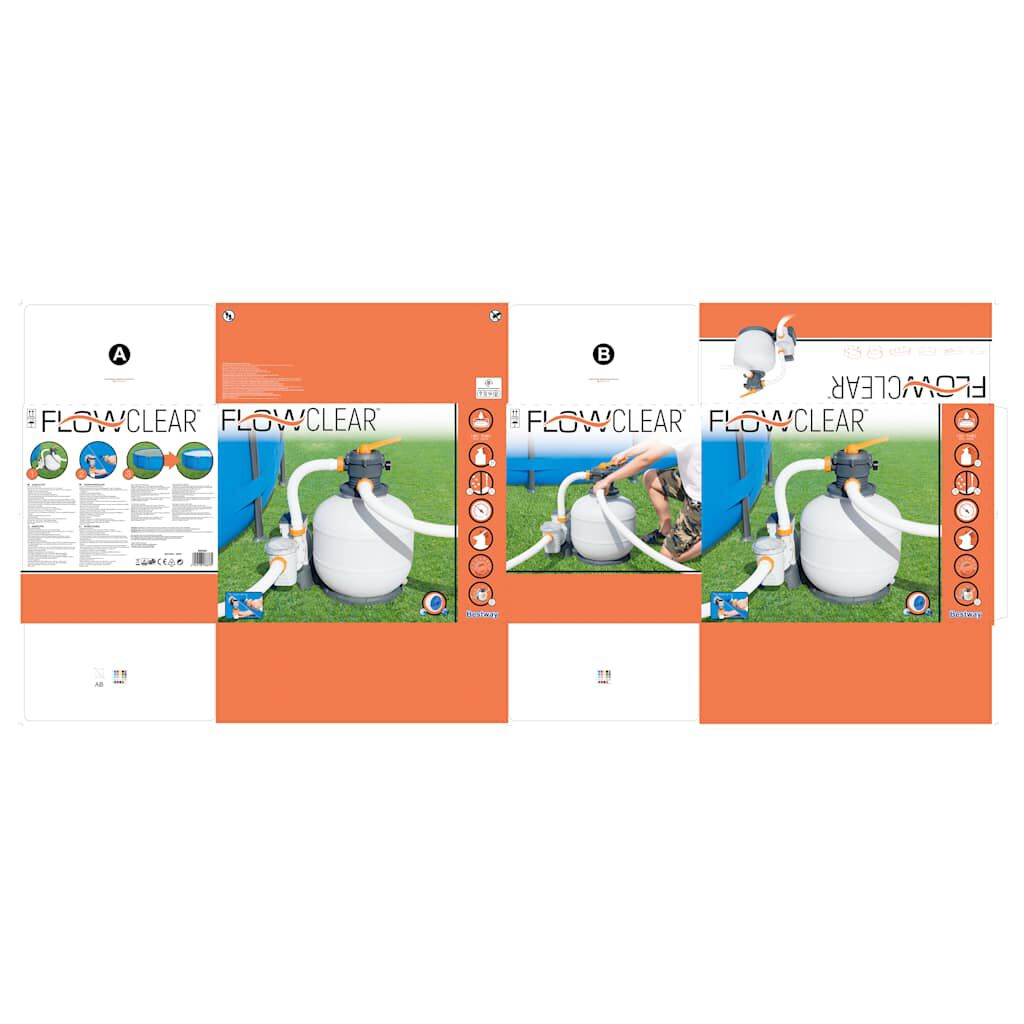 Bestway Αντλία με Φίλτρο Άμμου Flowclear 8327 Λίτρα / Ώρα