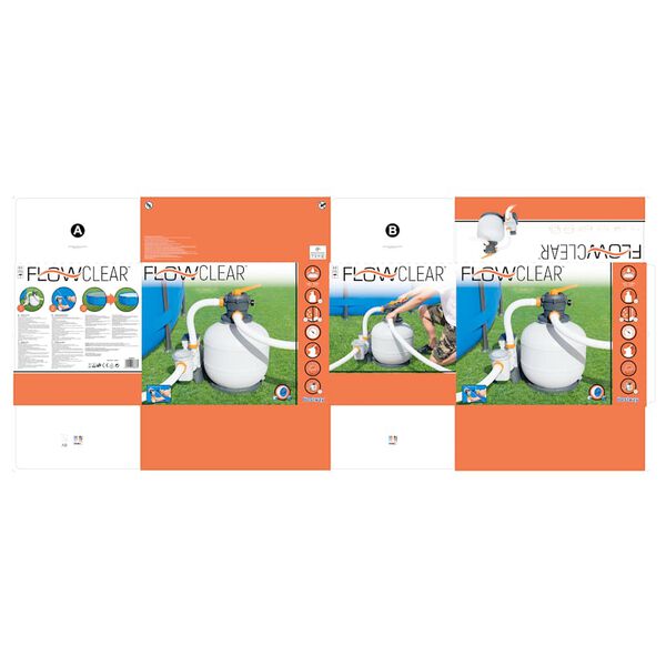 Bestway Αντλία με Φίλτρο Άμμου Flowclear 8327 Λίτρα / Ώρα