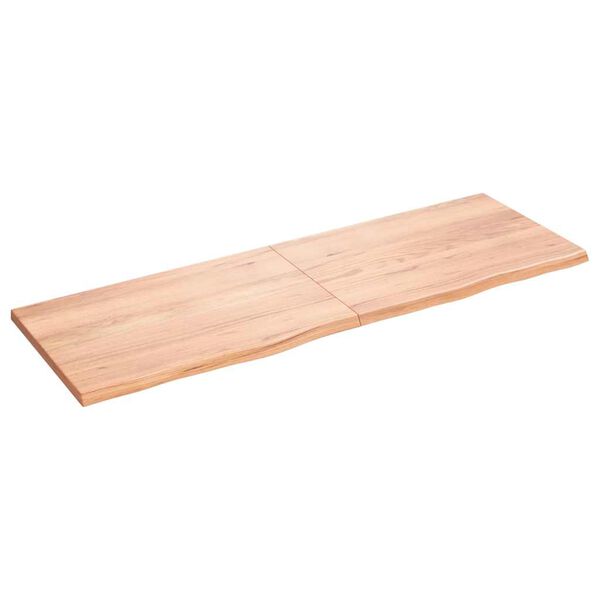 vidaXL Επιφ Τραπεζιού Αν Καφέ 180x60x(2-4)εκ. Επεξ. Μασίφ Ξύλο Δρυός