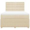 vidaXL &Kappa;&rho;&epsilon;&beta;ά&tau;&iota; Boxspring &mu;&epsilon; &Sigma;&tau;&rho;ώ&mu;&alpha; &Kappa;&rho;&epsilon;&mu; 140x200 &epsilon;&kappa;. &Upsilon;&phi;&alpha;&sigma;&mu;ά&tau;&iota;&nu;&omicron;