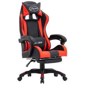 vidaXL &Kappa;&alpha;&rho;έ&kappa;&lambda;&alpha; Racing &mu;&epsilon; &Upsilon;&pi;&omicron;&pi;ό&delta;&iota;&omicron; &Kappa;ό&kappa;&kappa;&iota;&nu;&eta;/&Mu;&alpha;ύ&rho;&eta; &alpha;&pi;ό &Sigma;&upsilon;&nu;&theta;&epsilon;&tau;&iota;&kappa;ό &Delta;έ&rho;&mu;&alpha;