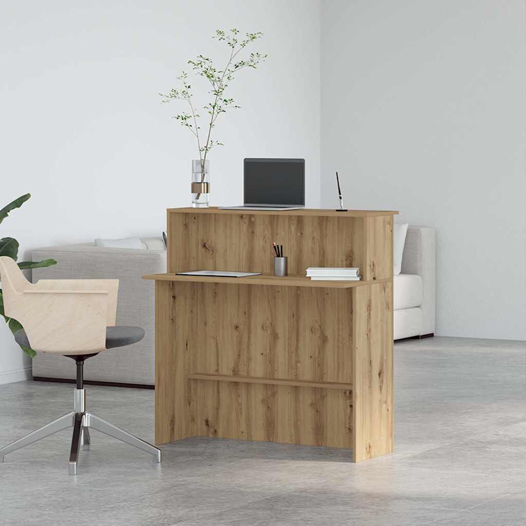 vidaXL Γραφείο υποδοχής 100x50x103,5 εκ. Επεξεργασμένο Ξύλο