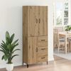 vidaXL Highboard Artisan Oak 69,5 x 34 x 180 &epsilon;&kappa;. &Epsilon;&pi;&epsilon;&xi;&epsilon;&rho;&gamma;&alpha;&sigma;&mu;έ&nu;&omicron; &xi;ύ&lambda;&omicron;