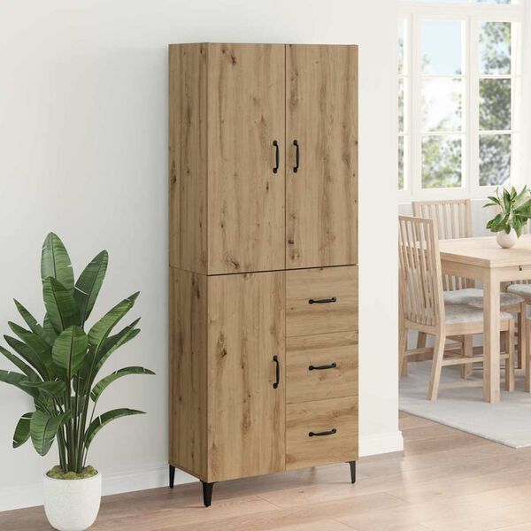 vidaXL Highboard Artisan Oak 69,5 x 34 x 180 &epsilon;&kappa;. &Epsilon;&pi;&epsilon;&xi;&epsilon;&rho;&gamma;&alpha;&sigma;&mu;έ&nu;&omicron; &xi;ύ&lambda;&omicron;