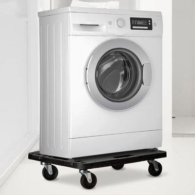 vidaXL Τρόλεϊ Μεταφοράς 5 Τεμ. Μαύρα 58 x 38 x 12 εκ. Πολυπροπυλένιο