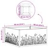 vidaXL Φωτιά Καφέ 60 x 60 x 30 cm Ατσάλι σκληρυθέν στον αέρα