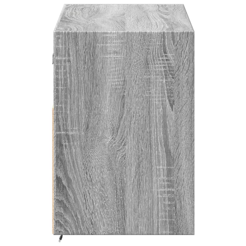 vidaXL Έπιπλο Τοίχου Τηλεόρασης με LED Γκρι Sonoma 100x31x45 εκ.