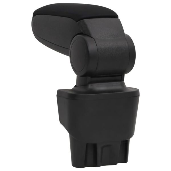 vidaXL Τεμπέλης Αυτοκινήτου Μαύρος 17 x 32 x (35,5-52) εκ. από ABS