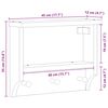 vidaXL Επίτοιχη κρεμάστρα παλτών SANDNES 45x12x35 εκ.Πεύκο μασίφ ξύλο