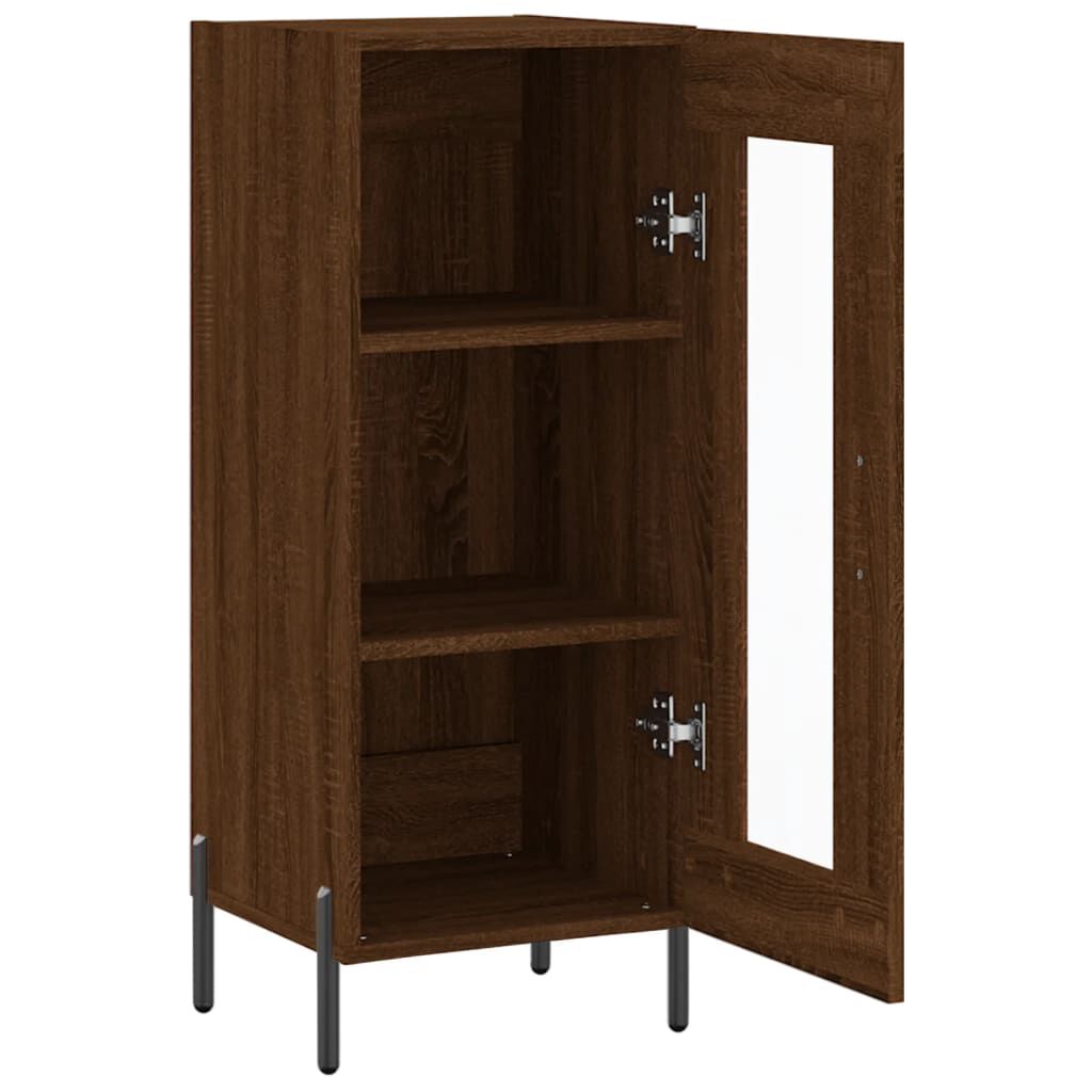 vidaXL Ντουλάπι Καφέ Δρυς 34,5 x 34 x 90 εκ. Επεξεργασμένο Ξύλο