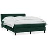 vidaXL Box Spring &kappa;&rho;&epsilon;&beta;ά&tau;&iota; &mu;&epsilon; &sigma;&tau;&rho;ώ&mu;&alpha; &sigma;&kappa;&omicron;ύ&rho;&omicron; &pi;&rho;ά&sigma;&iota;&nu;&omicron; 160x220cm &Beta;&epsilon;&lambda;&omicron;ύ&delta;&iota;&nu;&omicron;