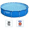 Bestway &Pi;&iota;&sigma;ί&nu;&alpha; &mu;&epsilon; &Sigma;&kappa;&epsilon;&lambda;&epsilon;&tau;ό Steel Pro 396 x 84 &epsilon;&kappa;.