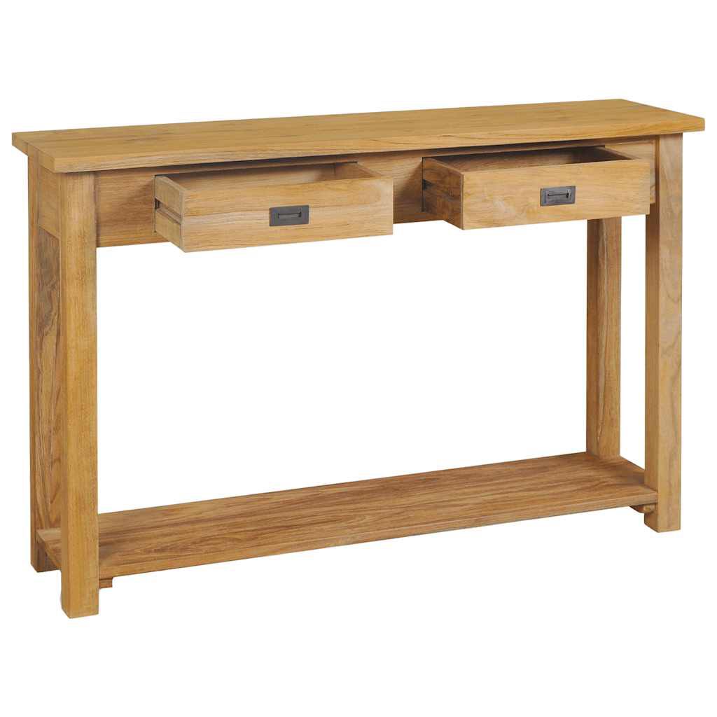 vidaXL Τραπέζι Κονσόλα 120 x 30 x 80 εκ. από Μασίφ Ξύλο Teak